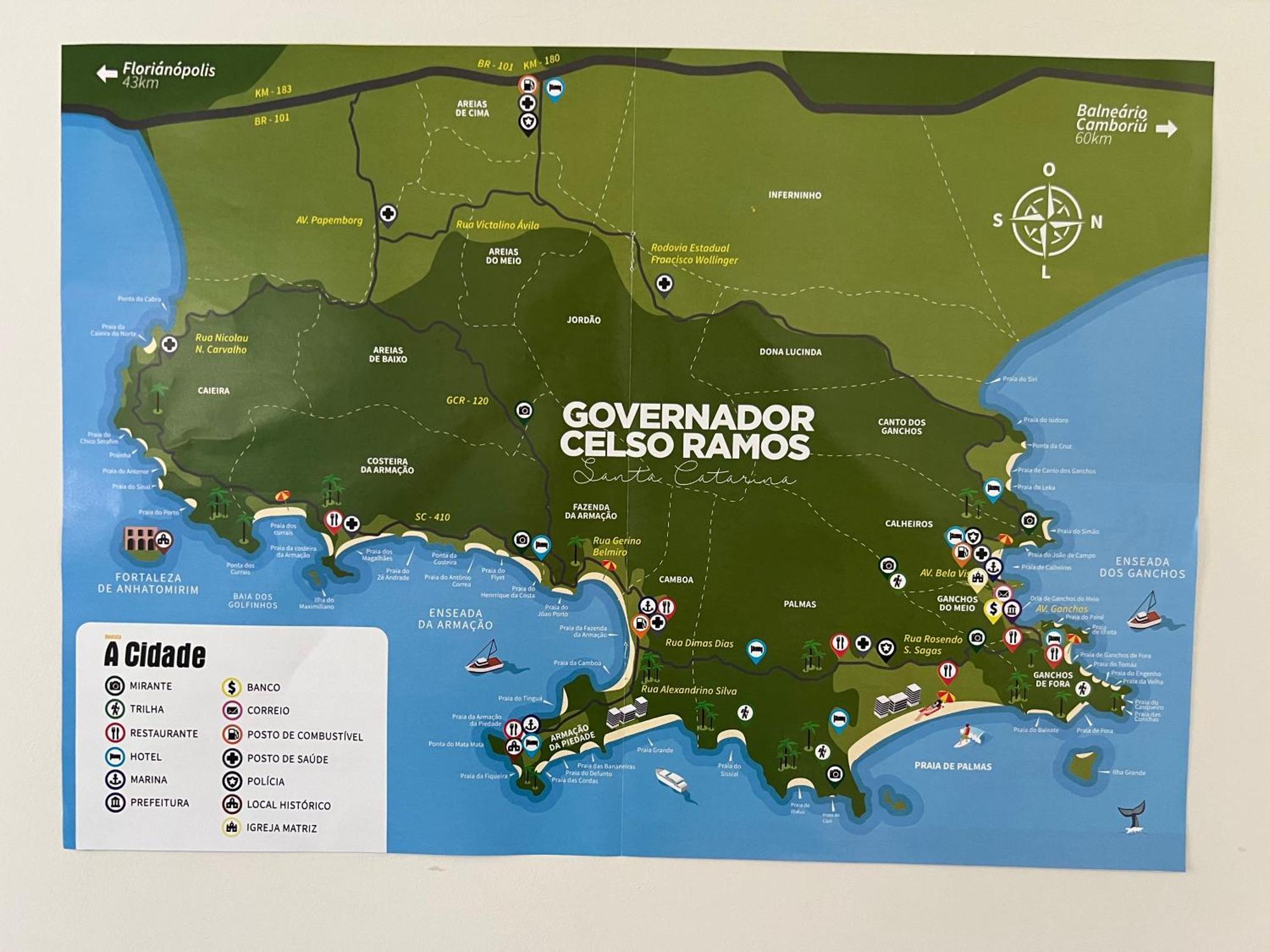 Apto Praia De Palmas Governador Celso Ramos Kültér fotó